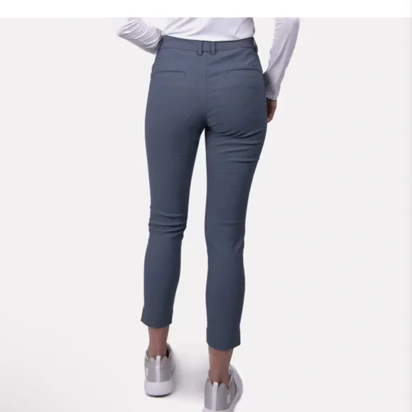 KJUS Golf Pant Womens 34 XS Steel Blue Ikala 7/8 Treggings Pull On Ankle Length - Picture 2 of 16